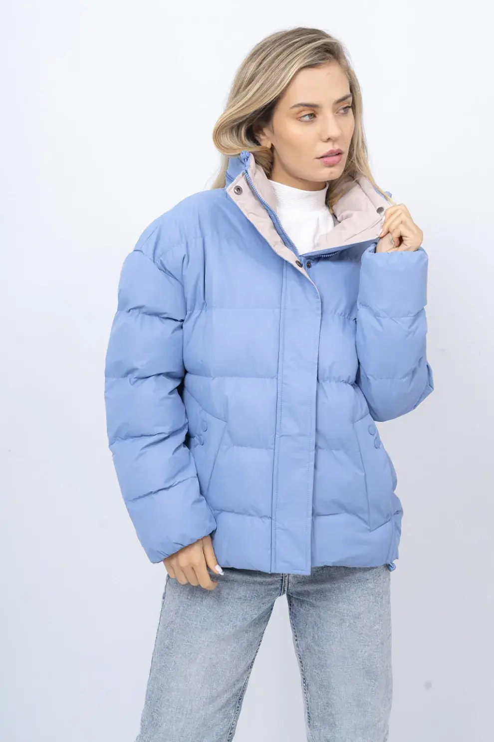 Puffer Apricot de I Am Indumentaria