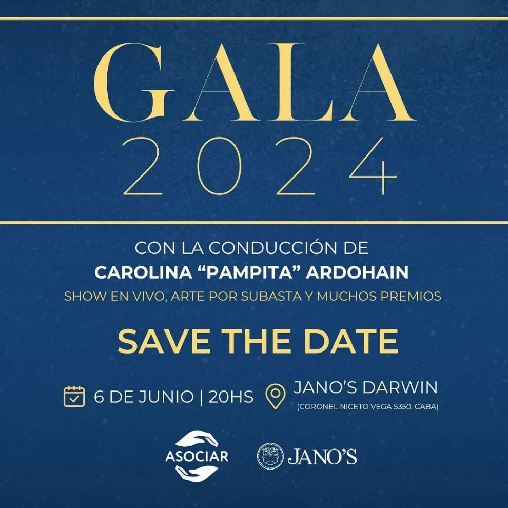 Invitación a la Gala 2024 de ASOCIAR.