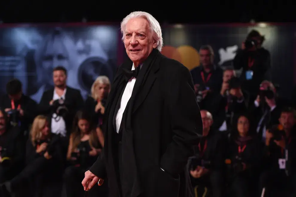  Donald Sutherland en el Festival de Cine de Venecia, en 2019.