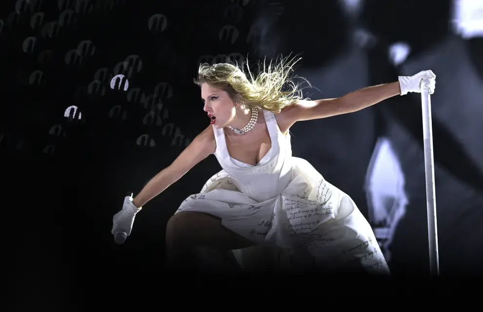 Taylor Swift con su The Eras Tour en Liverpool, el 13 de junio.