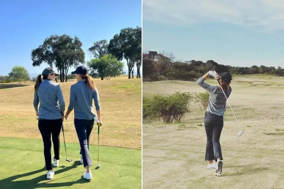 Juliana Awada durante el fin de semana largo: tardes de golf y moda en Córdoba.