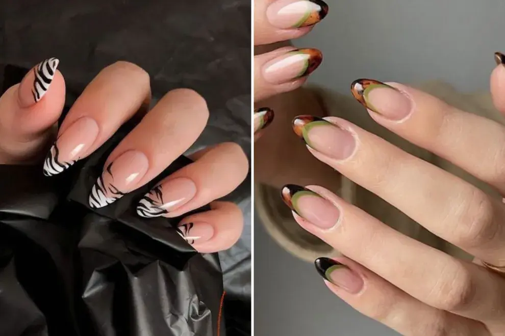 Uñas animal print: 10 diseños de francesitas con estampa animal que son tendencia