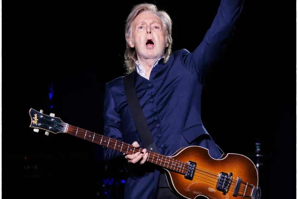 Paul McCartney en su gira Got Back en Australia.