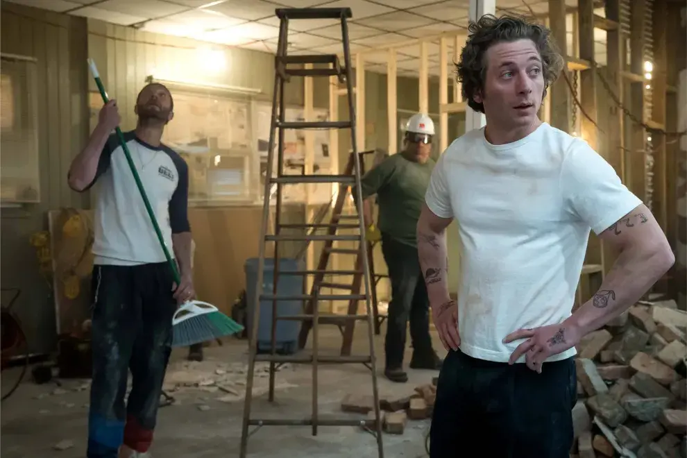 Jeremy Allen White durante una escena de la segunda temporada de El Oso.