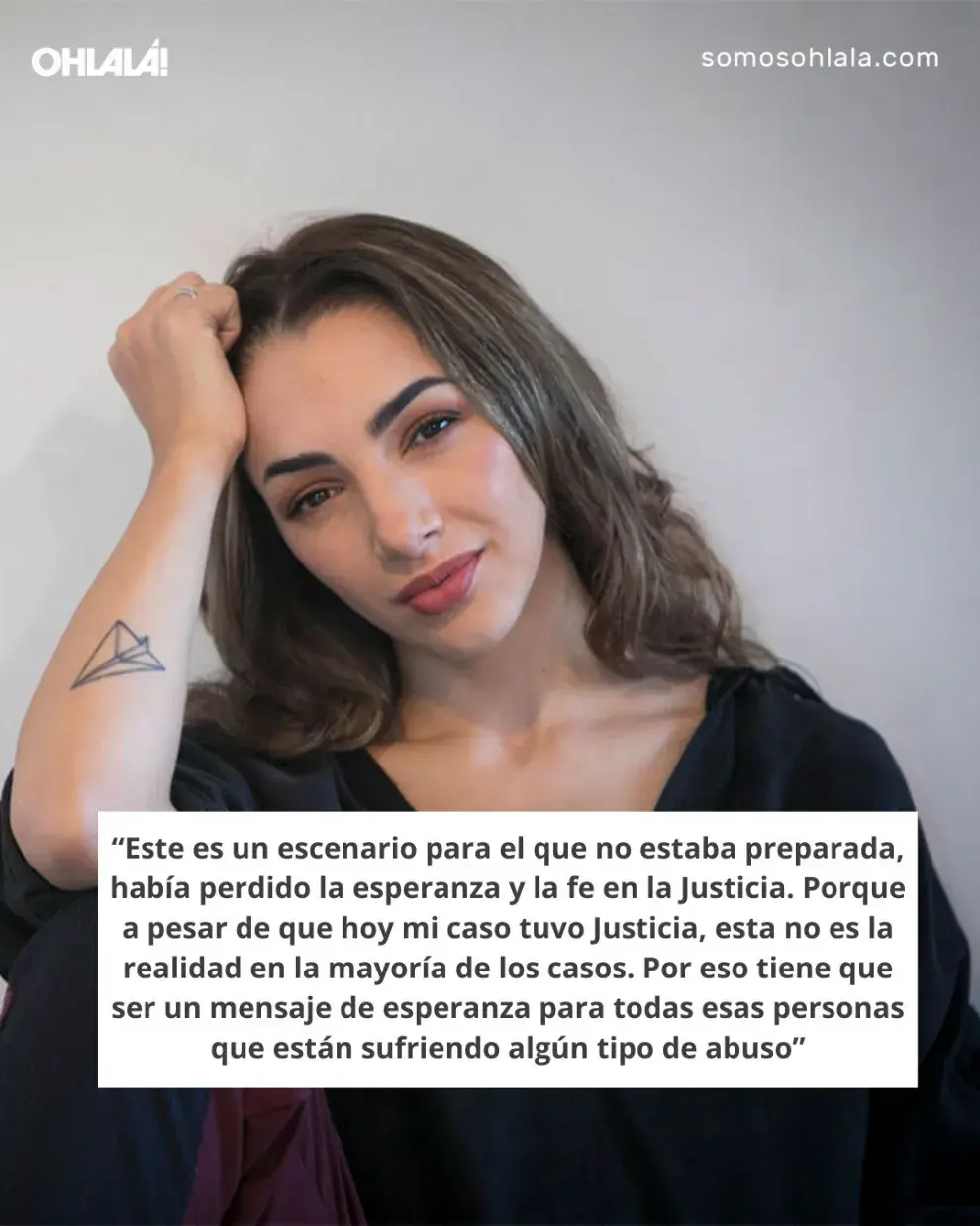 Thelma Fardin en conferencia de prensa: "Esto tiene que ser un mensaje de esperanza"