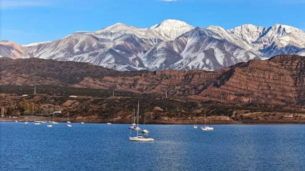 Vista de Potrerillos, en Mendoza.