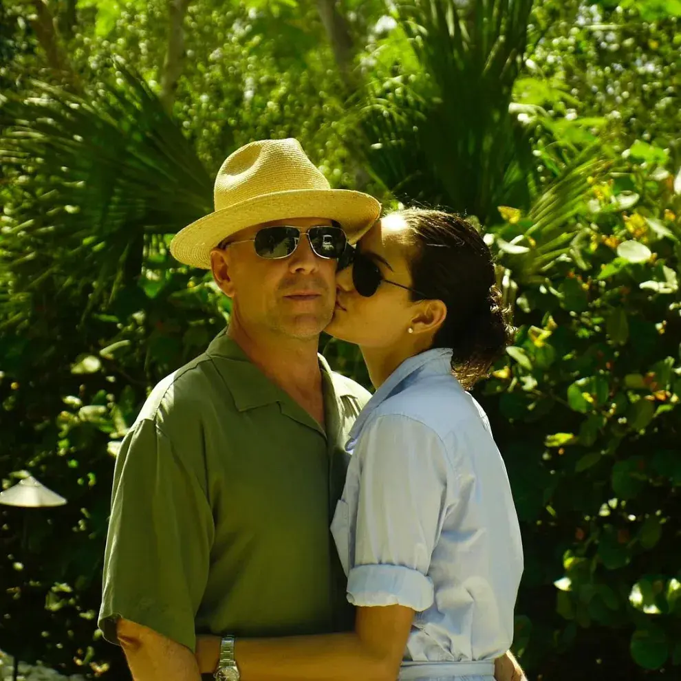 Imagen de archivo de Bruce Willis y su esposa Emma Heiming.