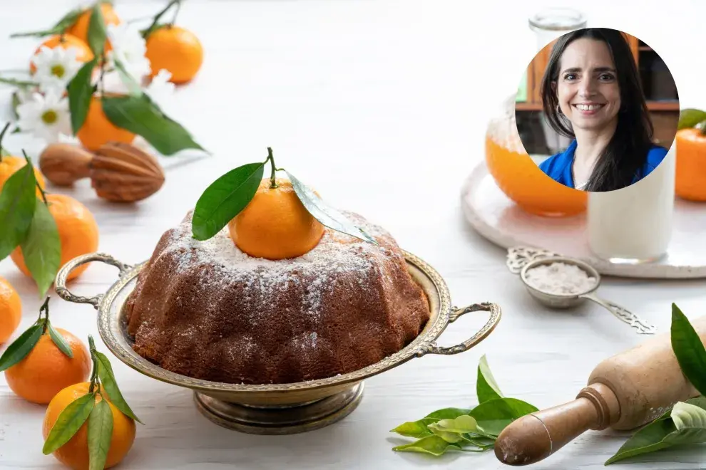 Budín de mandarina de Paulina Cocina.