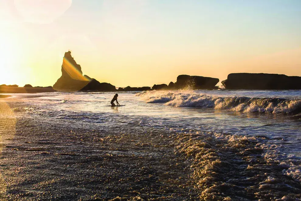 Playa y surf, en Panamá.