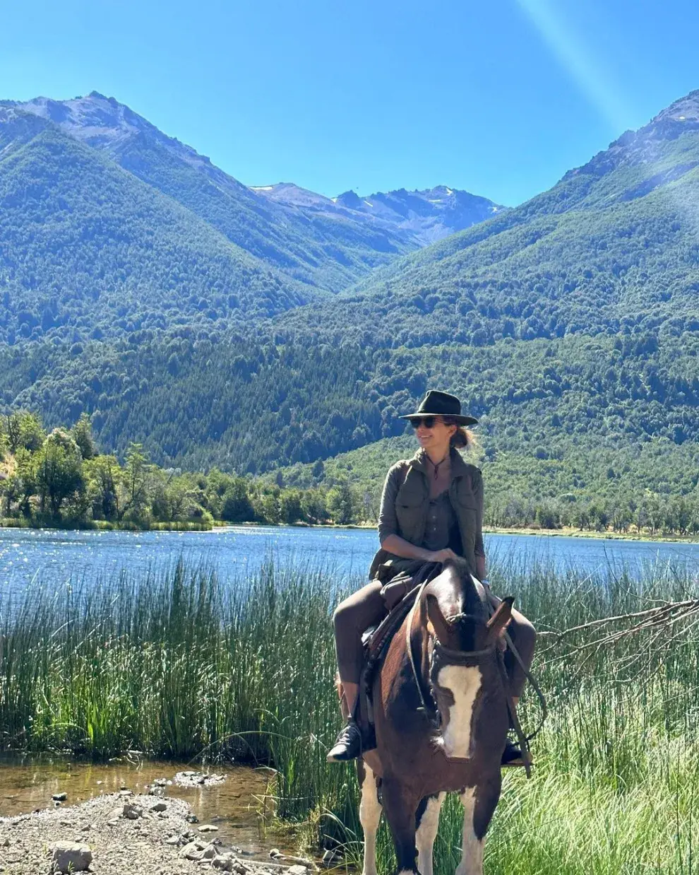 Juliana Awada en el sur argentino.