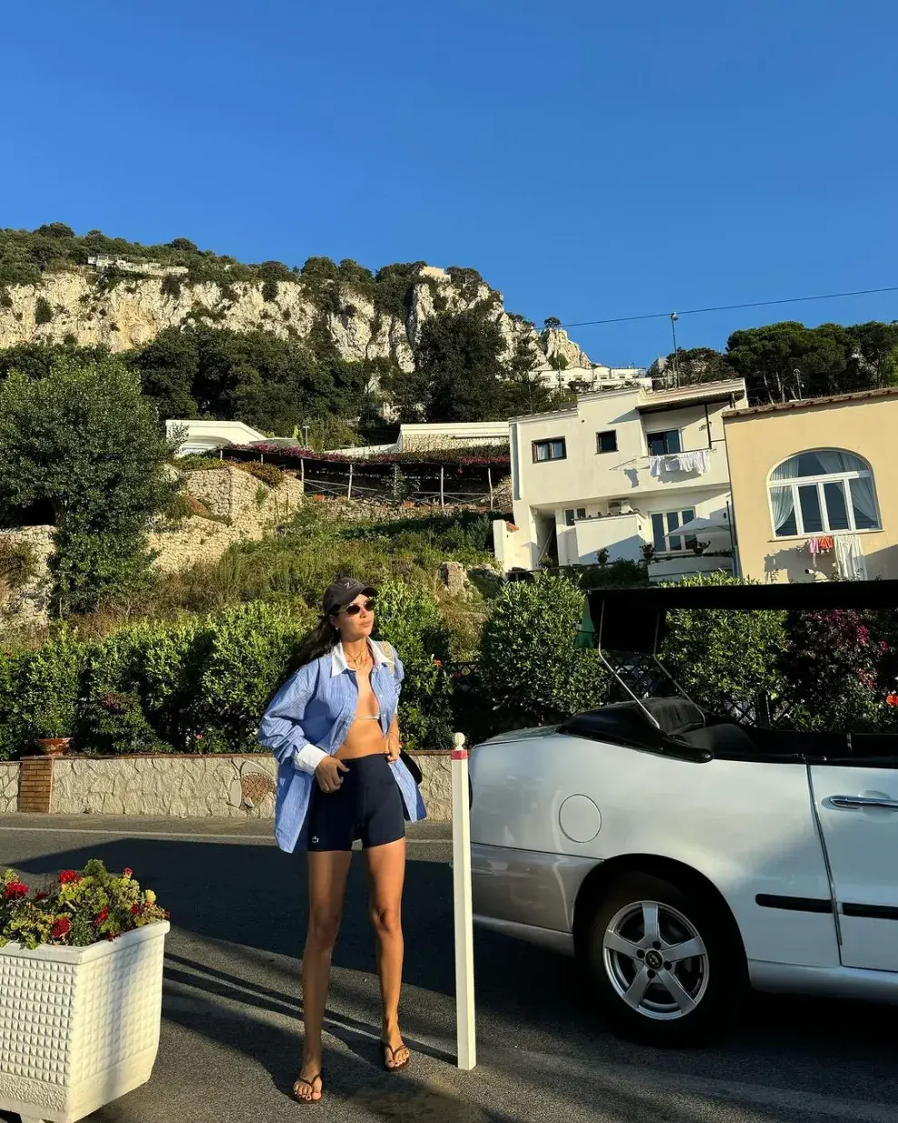 Las vacaciones de Zaira Nara en Capri.