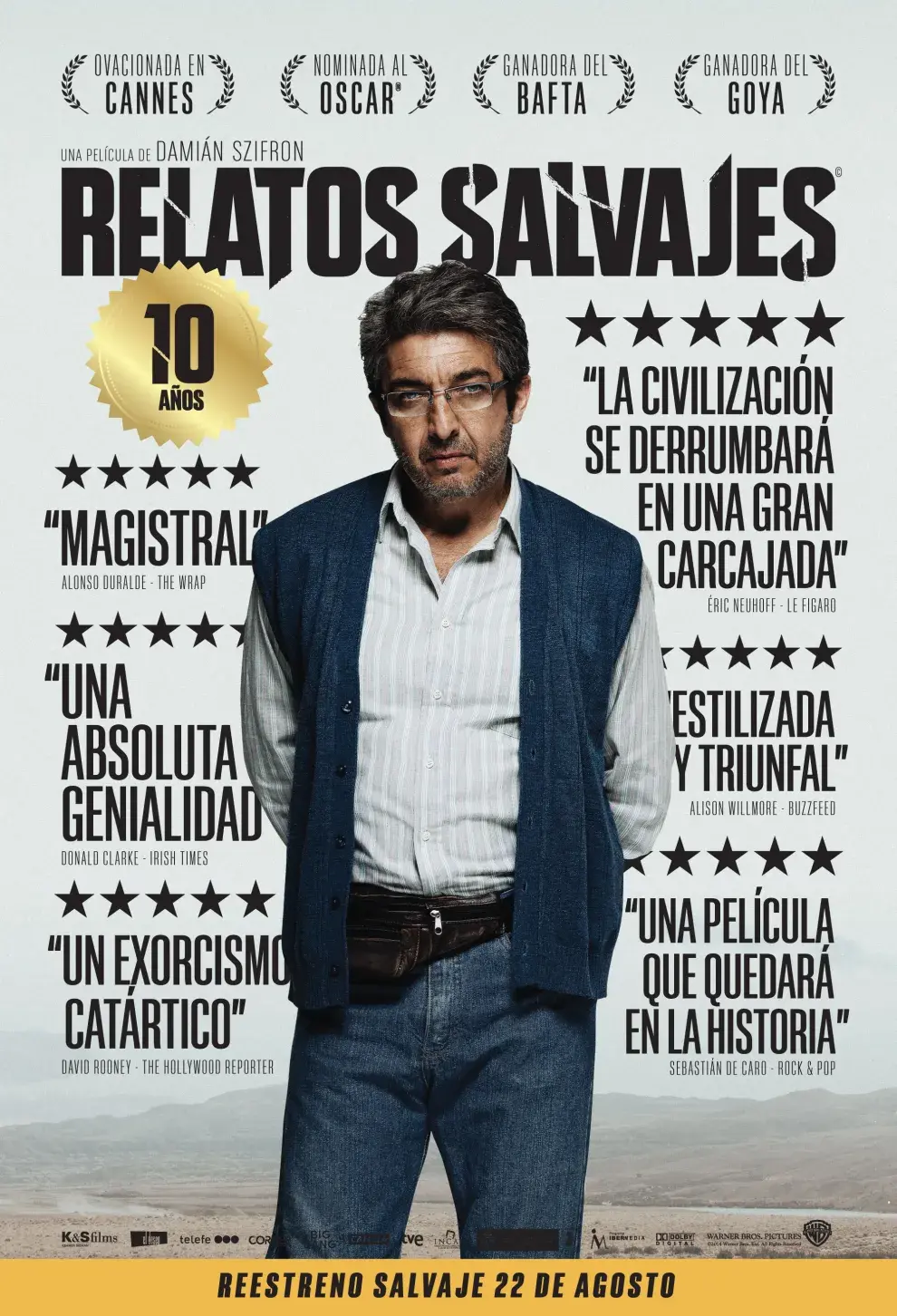 Ricardo Darín en el poster de Relatos Salvajes.