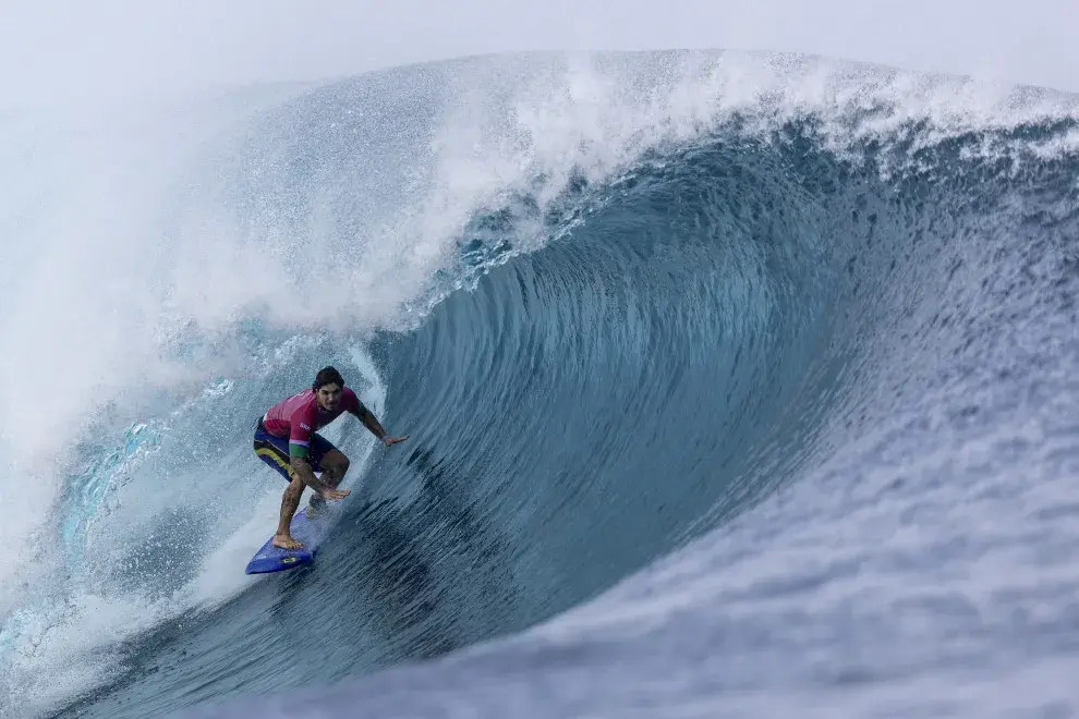 Gabriel Medina en los Juegos Olímpicos 2024.