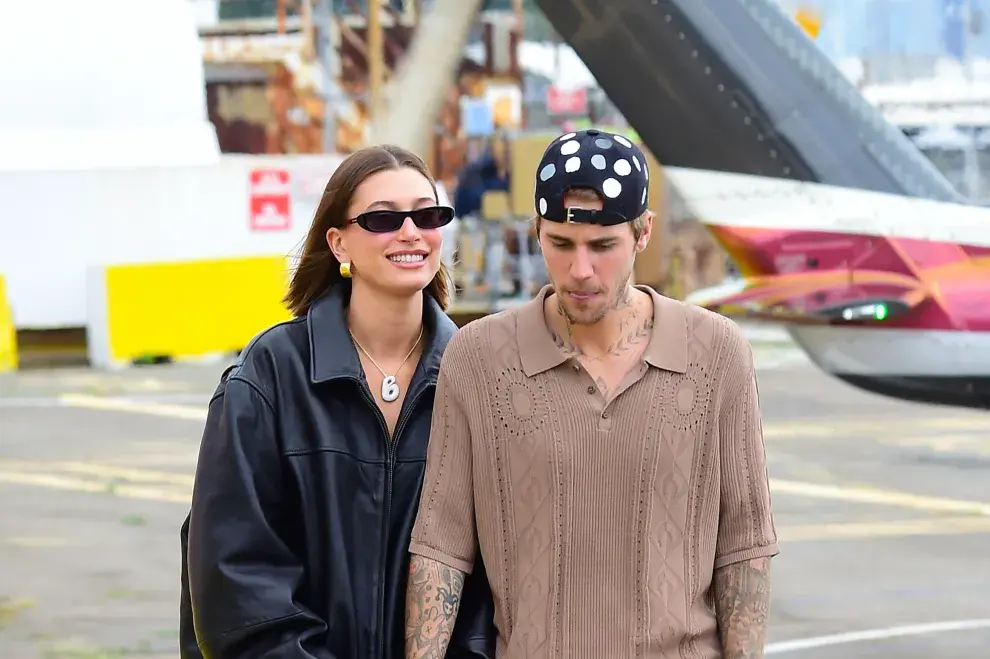 Fotografía de Justin Bieber y Hailey Baldwin en Nueva York.