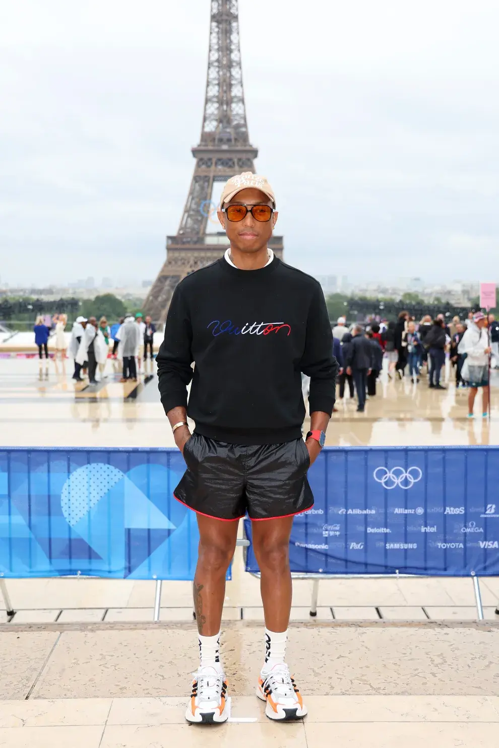 Pharrell Williams en la apertura de los Juegos Olímpicos de París 2024.