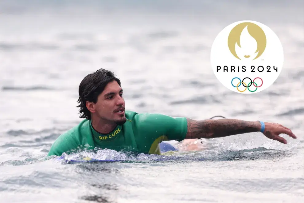 Gabriel Medina en los Juegos Olímpicos 2024.