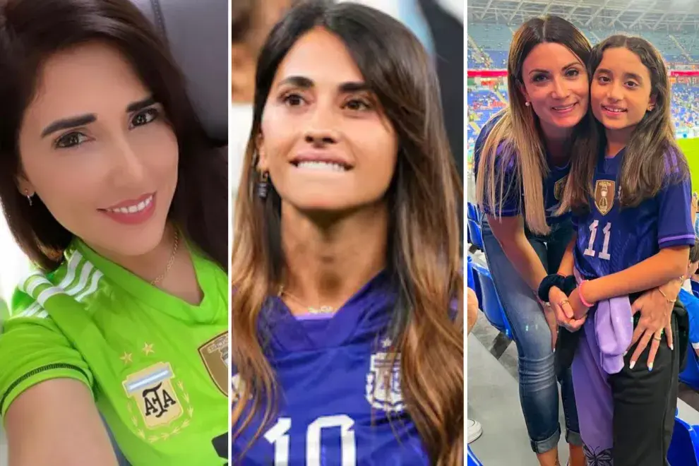 Mandinha Martínez, Antonela Roccuzzo y Jorgelina Cardoso.