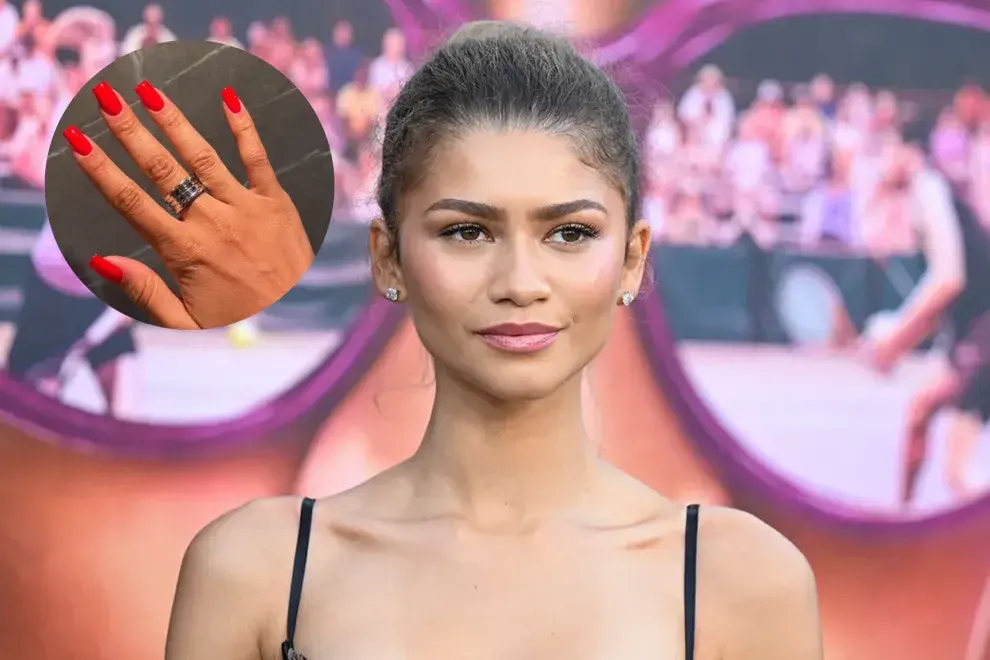 Zendaya muestra sus uñas color rojo