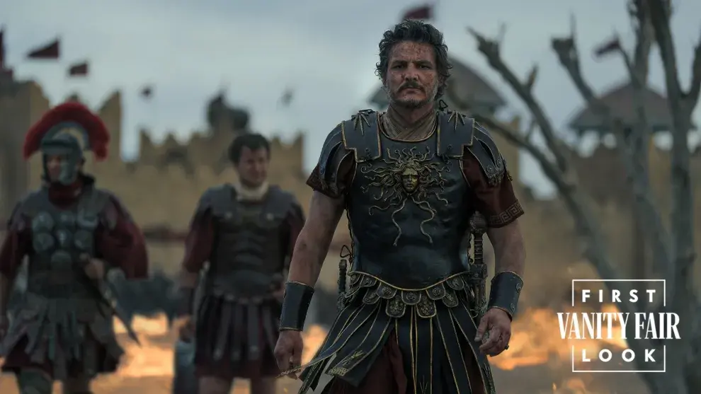 Pedro Pascal en una de las escenas de Gladiador 2.