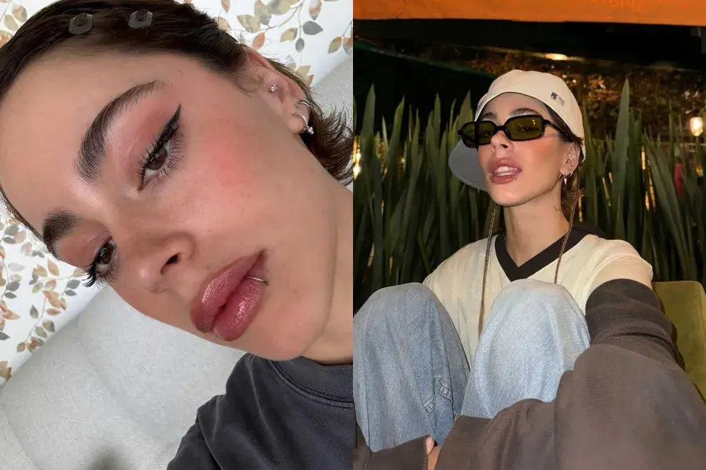 La primera imagen que la artista compartió con sus más de 21 millones de seguidores la mostraba sentada en una silla luciendo un look con lentes oscuros, una gorra de béisbol y dos trencitas