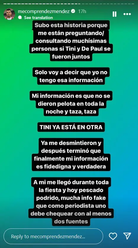 captura de historia de Instagram