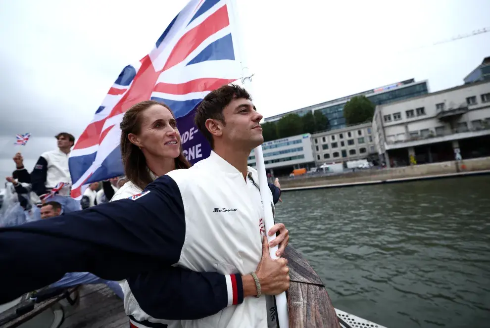 Toma Daley y Helen Glover en París 2024.