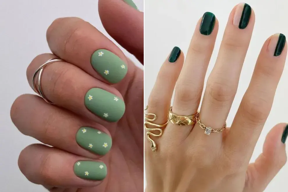 Diseños de nail art para uñas cortas.