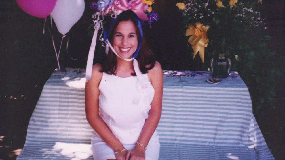 Foto de Laci Peterson el día de su boda.