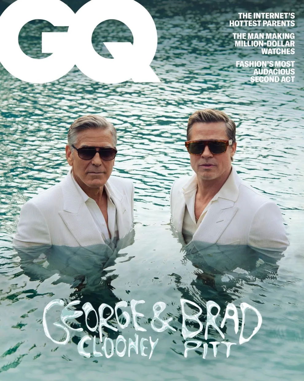 Brad Pitt y George Clooney en una sesión de fotos alucinante de GQ