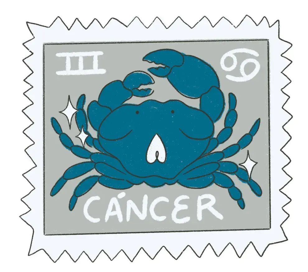 Ilustración del símbolo de Cáncer.