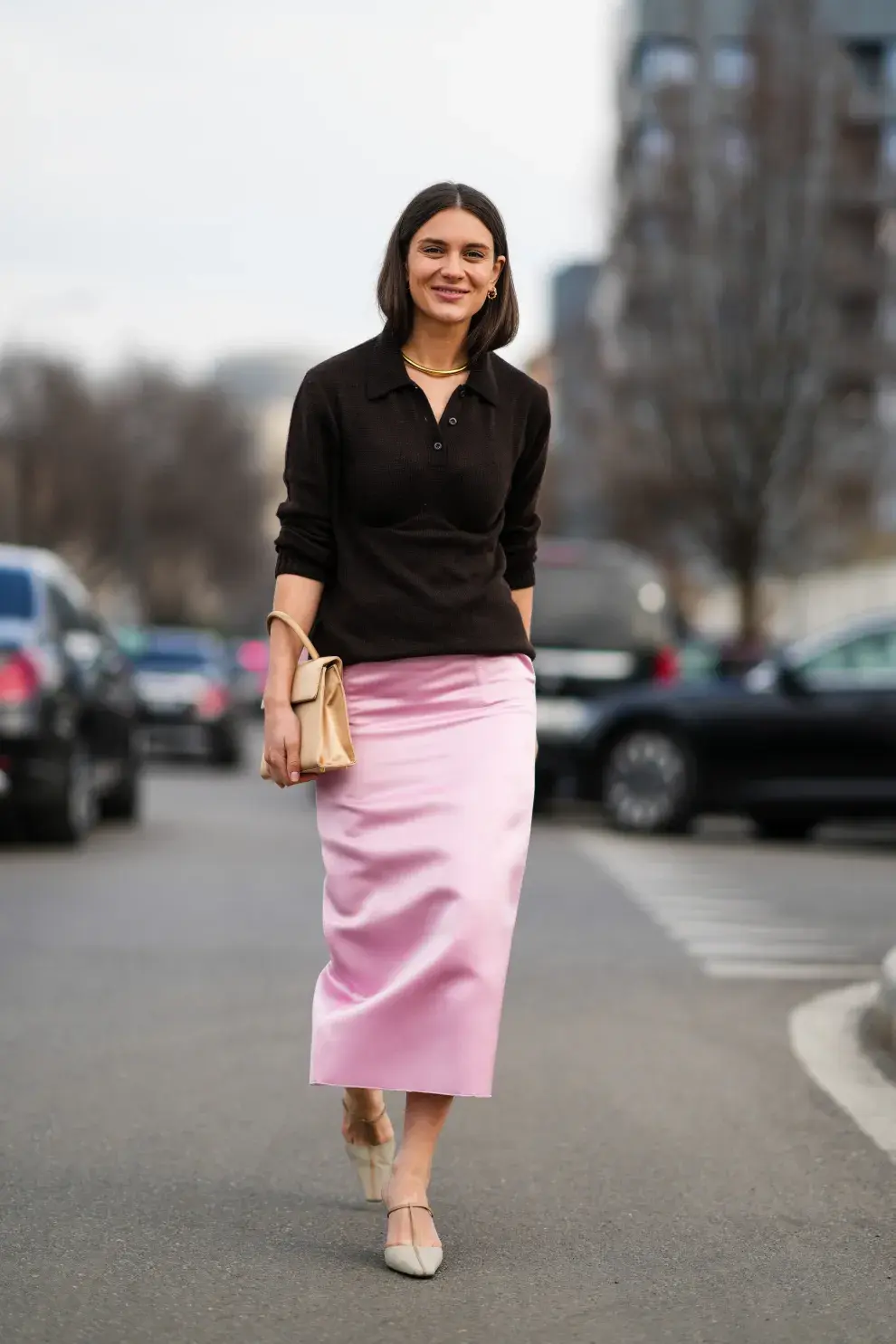 Mujer por las calles de Nueva York.