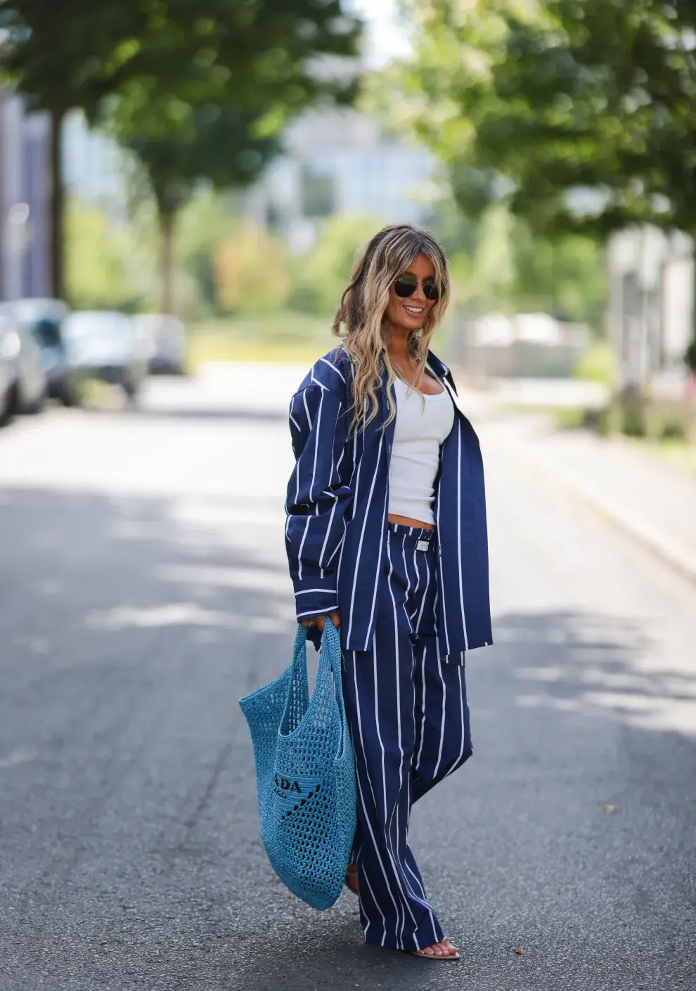 Mujer en la semana de la mode de Copenhagen.