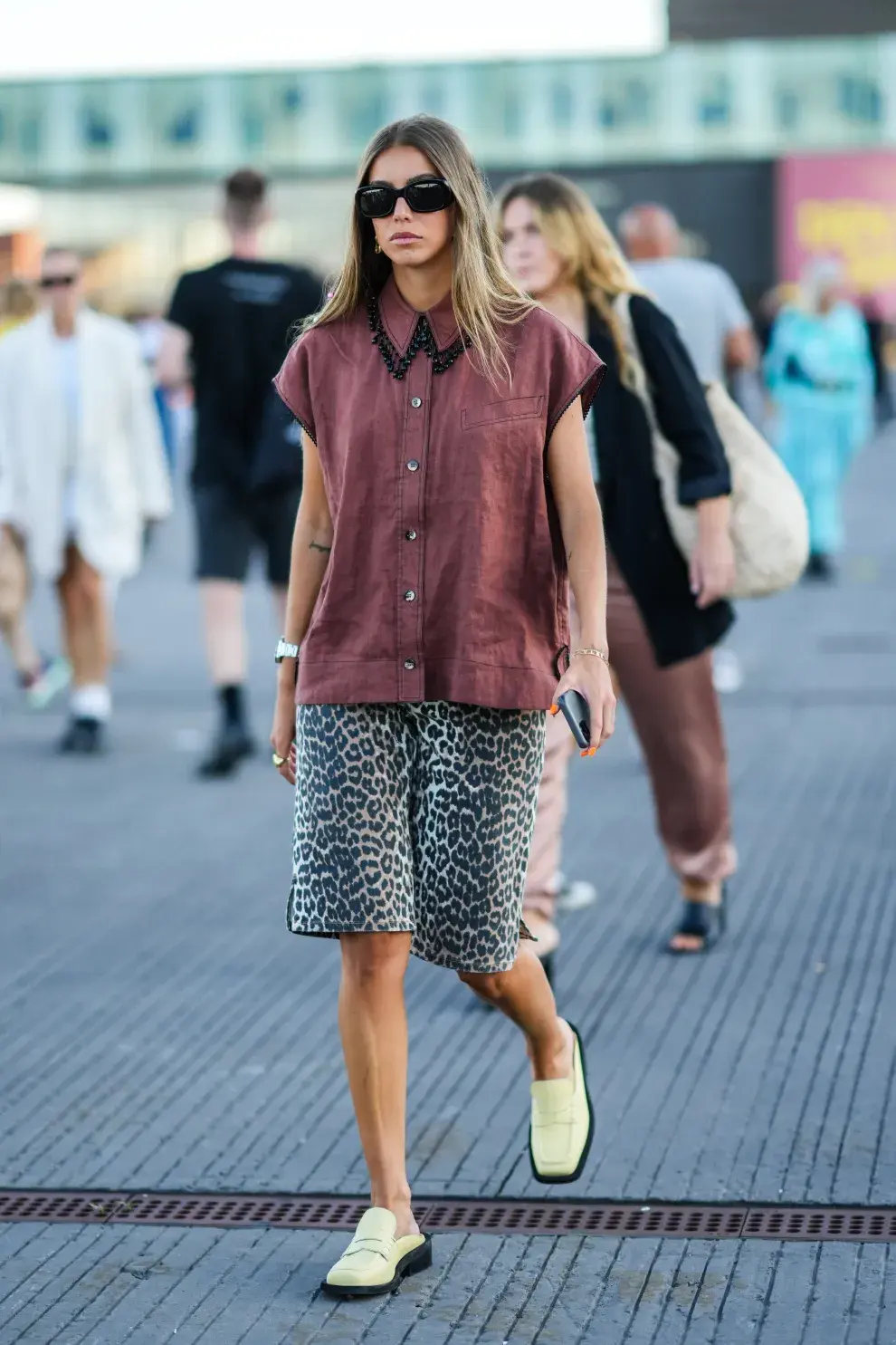 Mujer por las calles de Nueva York. 