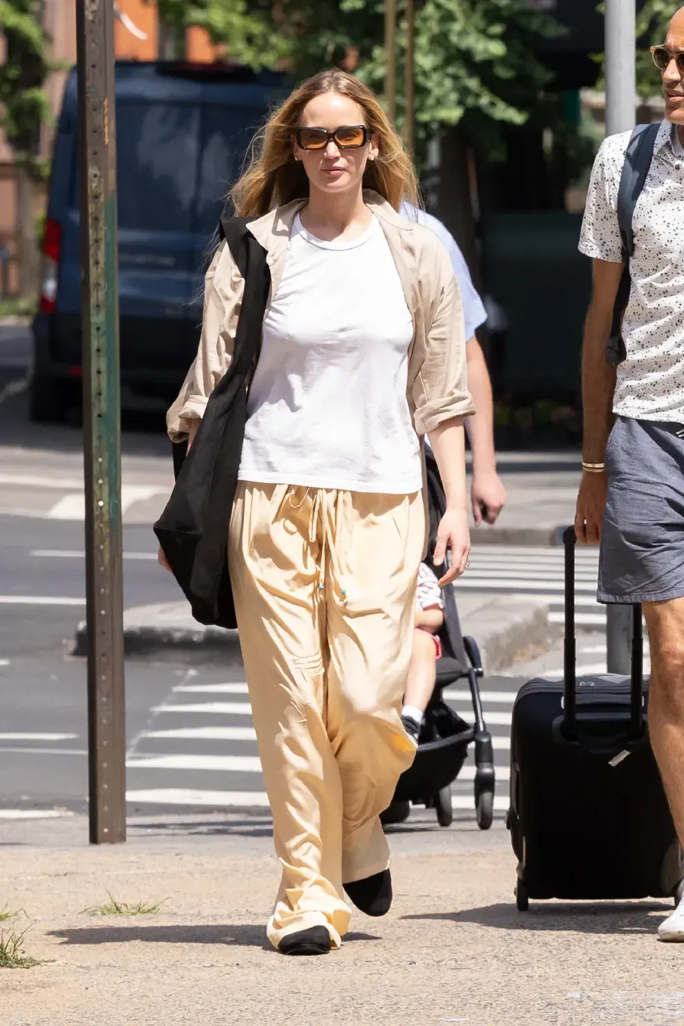 Jennifer Lawrence en las calles de Nueva York. 