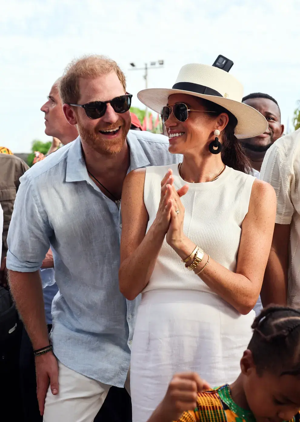 El príncipe Harry y Meghan, duquesa de Sussex, el 17 de agosto de 2024 en Cartagena.