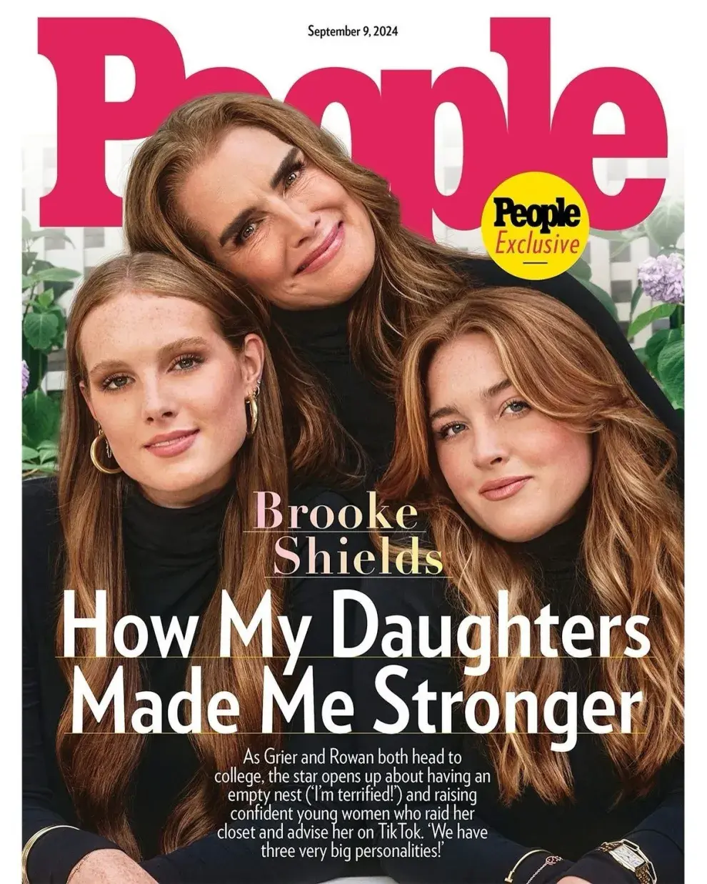 Portada de People con Brooke Shields y sus hijas.