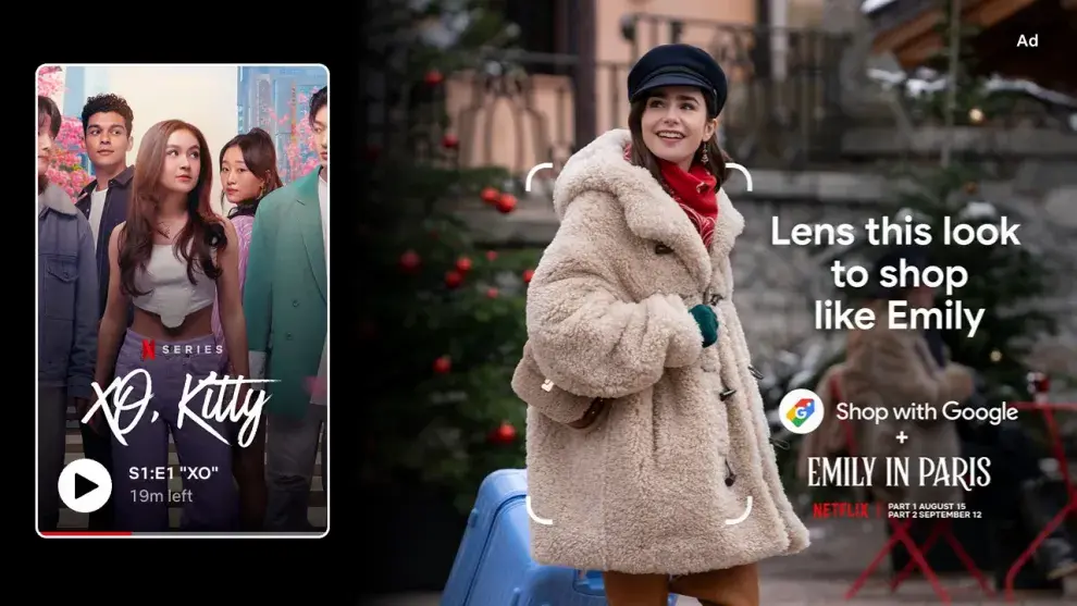 Netflix se asocia con Google Leds para Emily in Paris.