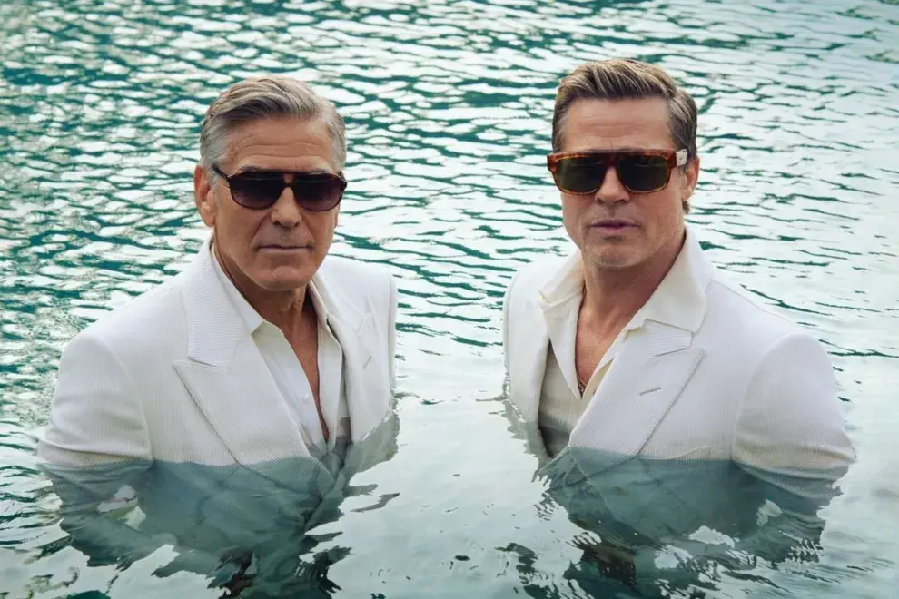 Las fotos de Brad Pitt y George Clooney en GQ.