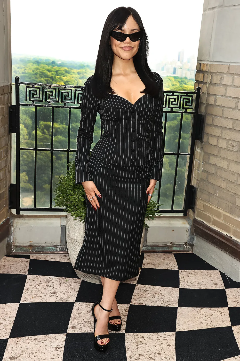 Foto de Jenna Ortega para Beetlejuice 2 en Nueva York.