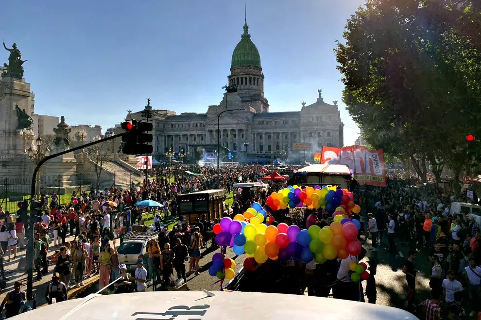 Marcha del orgullo gay en Buenos Aires.