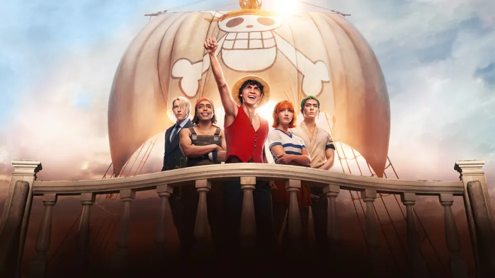 Póster horizontal de One Piece en Netflix.