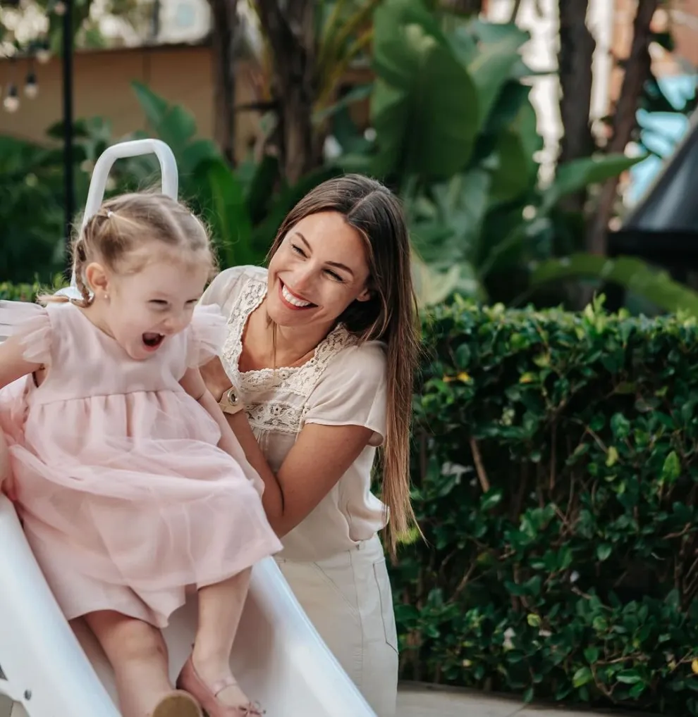 Pampita celebrando el cumpleaños de su hija Ana.