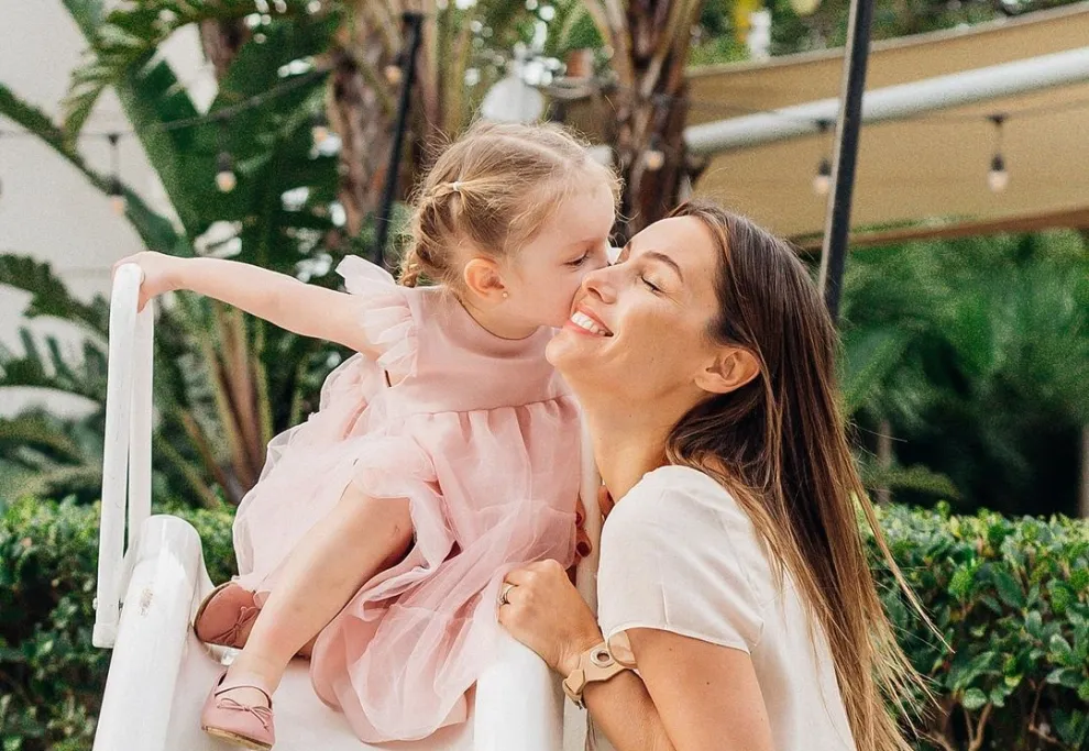 Pampita celebrando el cumpleaños de su hija Ana.