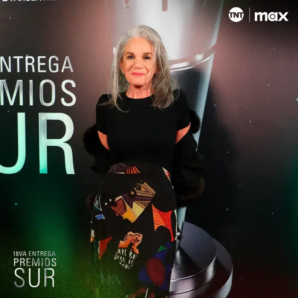 Ana María Pichio en la alfombra roja de los Premios Sur 2024.