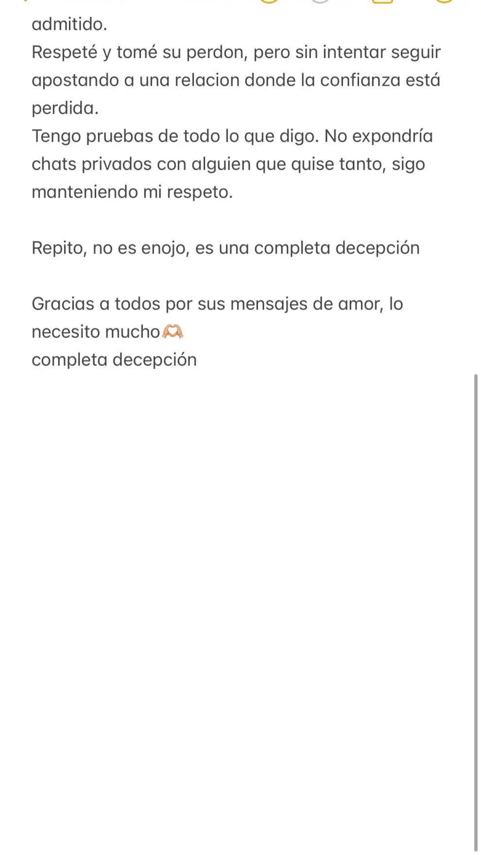 Captura de la respuesta de Florencia Regidor a Nicolás Grosman.