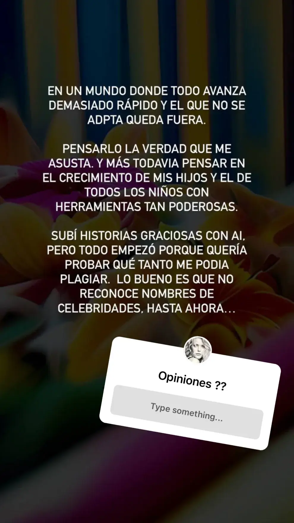 Captura de la Storie de Luisana Lopilato en Instagram.