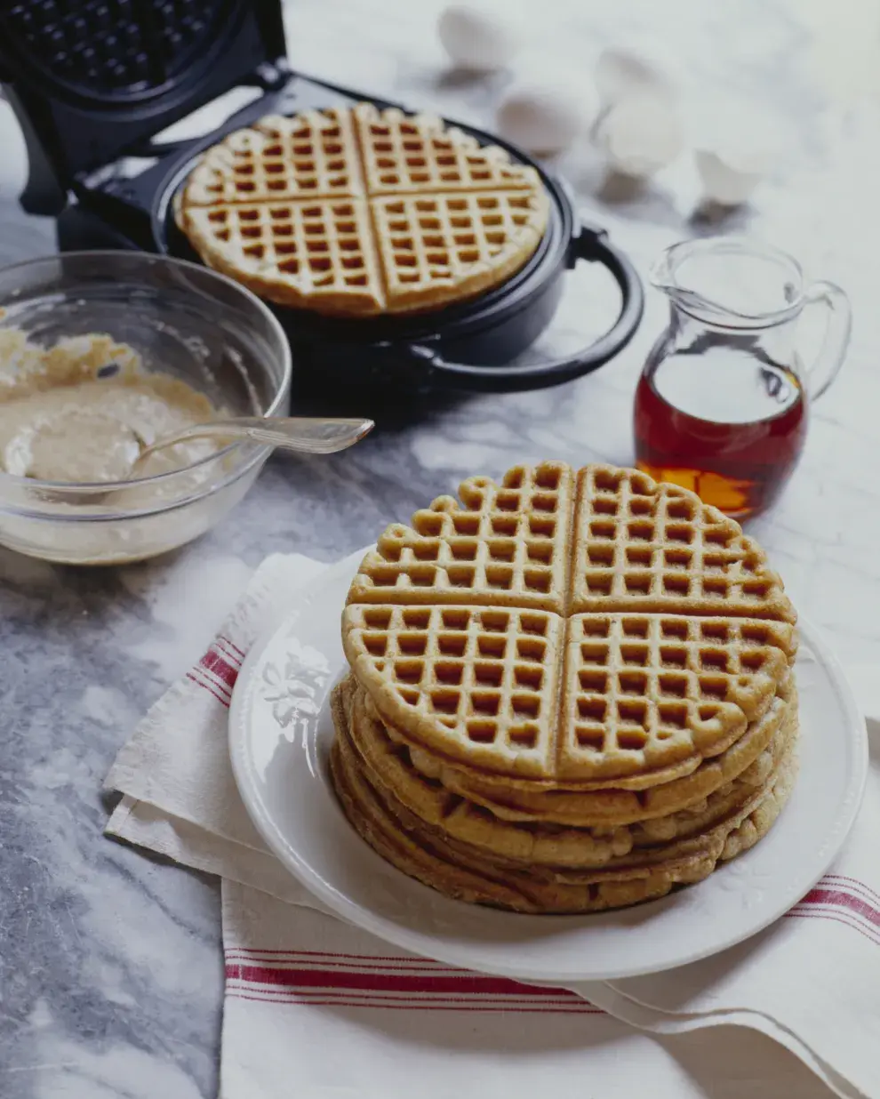 Waffles sin harina, una receta fácil.