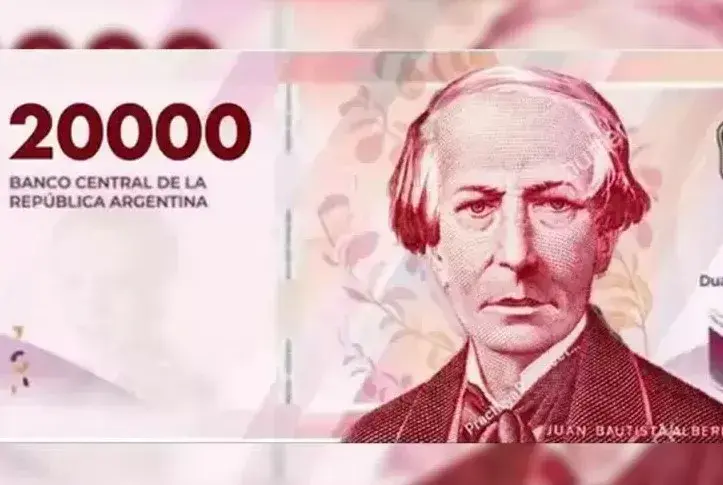 Billete de 20 mil pesos