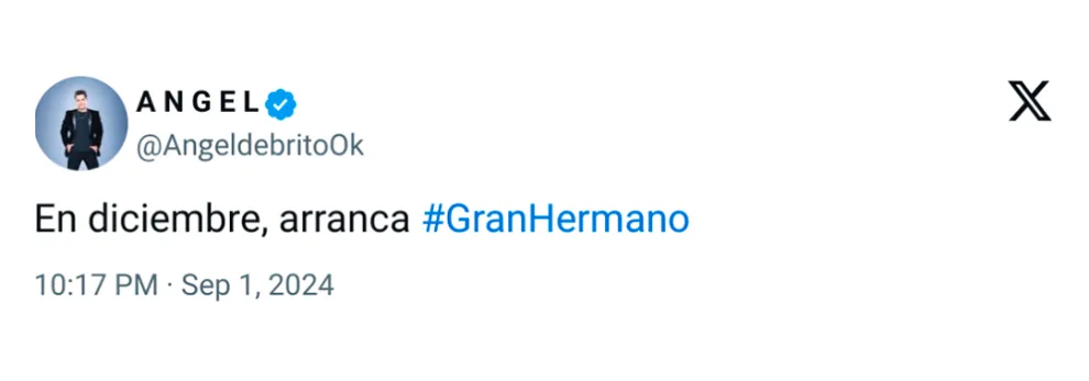 Captura del tweet de Ángel de Brito.