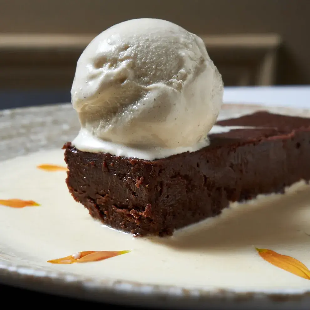 El fondant au chocolat. 